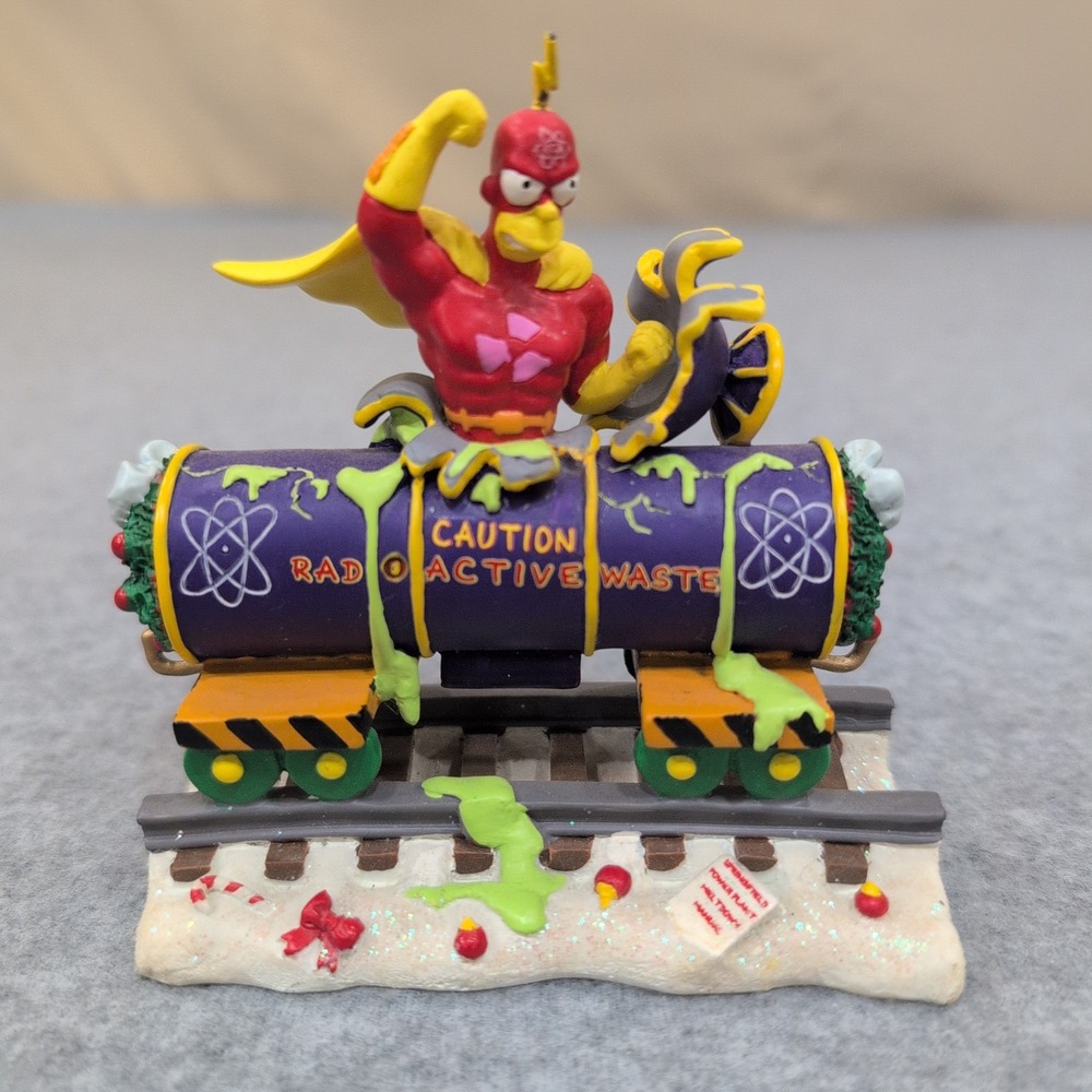 The Simpsons Christmas Express A Little Holiday Action Radioactive Man 2004 Car - Picture 1 of 6